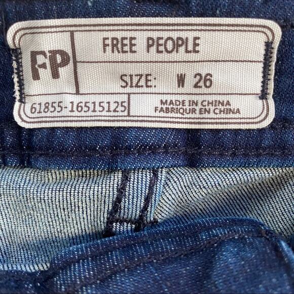 NWT Free People So Chic Biker Shorts Cobalt Denim - Picture 7 of 9